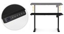 Biurko elektryczne regulowane 140x70 cm regulacja wysokości 76-121 cm ModernHome ModernHome