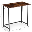 Biurko komputerowe składane 80x45 cm stolik pod laptopa loft ModernHome ModernHome