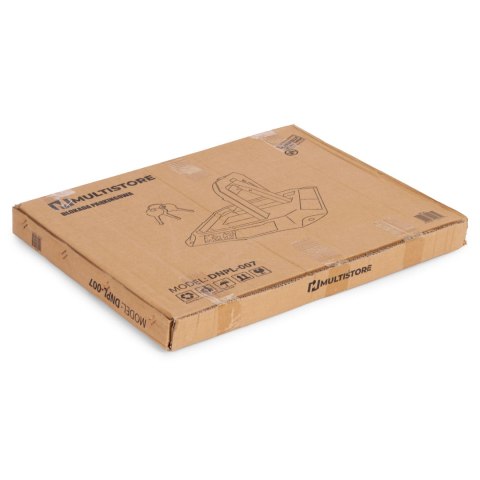 Blokada parkingowa składana zapora 30 cm na klucz z odblaskowymi pasami MULTISTORE