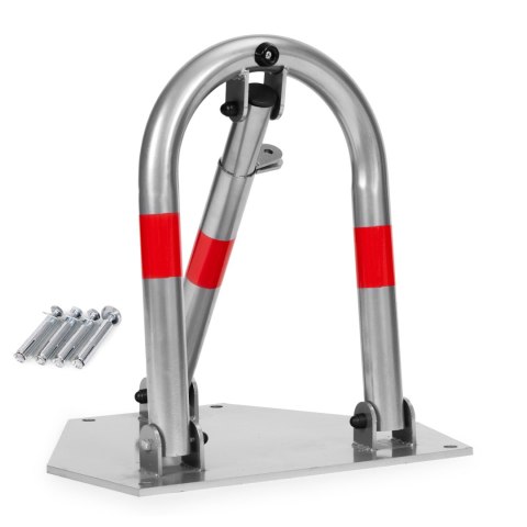 Blokada parkingowa składana zapora 45 cm na kłódkę z odblaskowymi pasami MULTISTORE