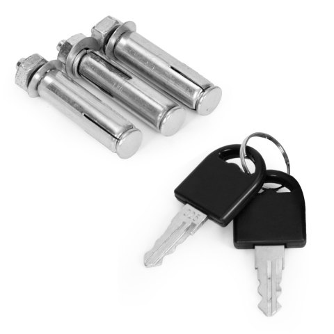 Blokada parkingowa składana zapora na klucz 40 cm MULTISTORE