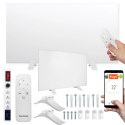 Grzejnik na podczerwień panel grzewczy promiennik FIR 600W WIFI 60x100 cm Bauerkraft