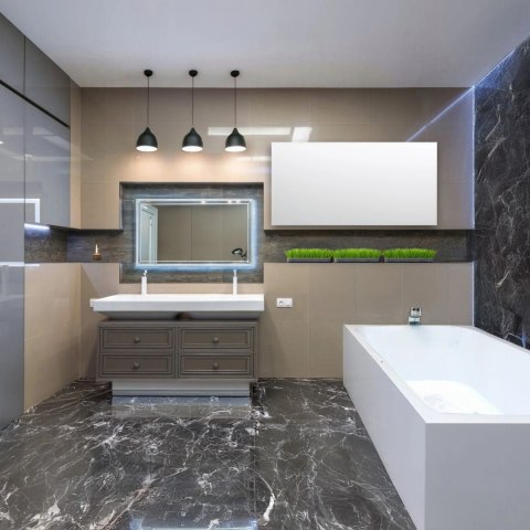 Grzejnik na podczerwień panel grzewczy promiennik FIR 600W WIFI 60x100 cm Bauerkraft