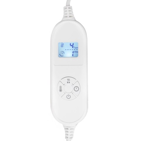 Koc elektryczny dwustronny 120x160 cm mata grzewcza regulacja temperatury pilot Bauerkraft