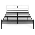 Łóżko metalowe 160x200 cm ze stelażem czarna rama ModernHome ModernHome