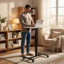 Mobilne biurko regulowane 70x48 cm stolik pod laptopa regulacja wysokości 71,5-112 cm ModernHome ModernHome