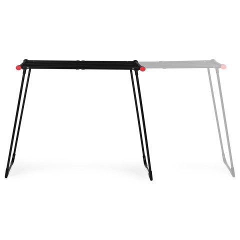 Suszarka na pranie stojąca rozsuwana teleskopowa 19 metrów składana czarna ModernHome