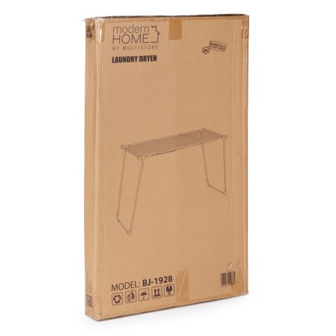 Suszarka na pranie stojąca rozsuwana teleskopowa 19 metrów składana czarna ModernHome