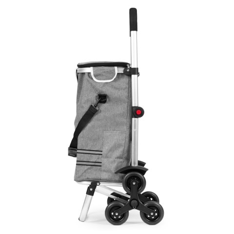 Wózek na zakupy składany torba 30 litrów potrójne koła kieszeń termiczna ModernHome ModernHome