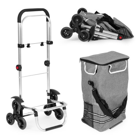 Wózek na zakupy składany torba 30 litrów potrójne koła kieszeń termiczna ModernHome ModernHome