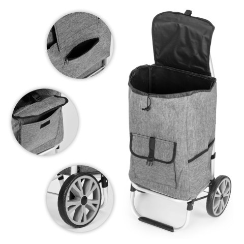 Wózek na zakupy torba 33 litry duże koła dodatkowe kieszenie ModernHome ModernHome