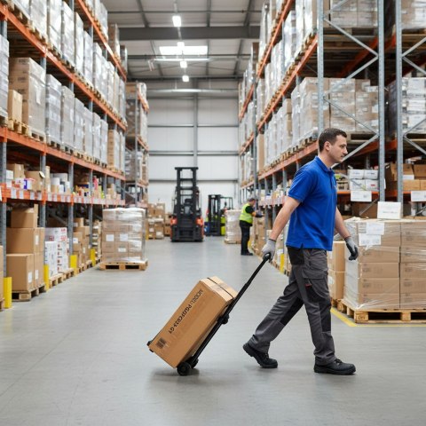 Wózek transportowy magazynowy składany ręczny młynarka 30 kg ModernHome ModernHome