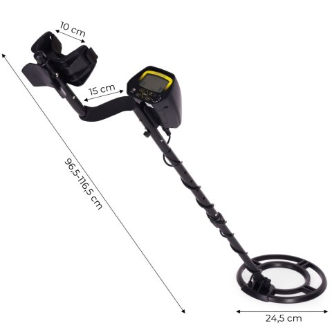 Wykrywacz metali detektor 3 tryby do poszukiwań złota srebra monet LCD MULTISTORE