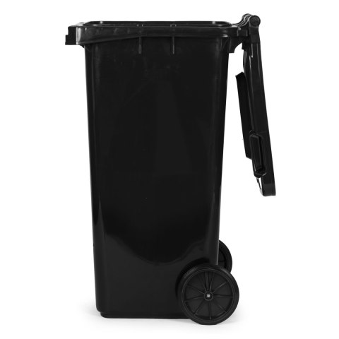 Zestaw 2 koszy na śmieci pojemniki 2x120L czarny brązowy odpady zmieszane BIO gumowe koła MULTISTORE